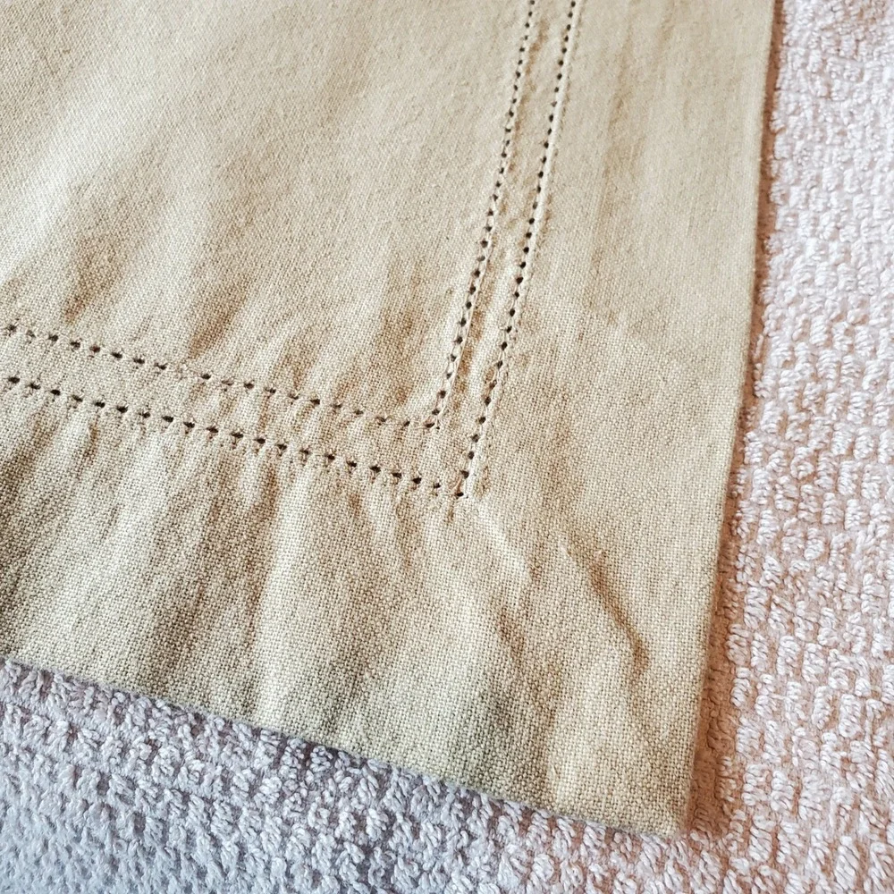 Palm Restaurant Tan‎ 100% Cotton Hemstitch Table Runner 16x72 Classic Steakhouse